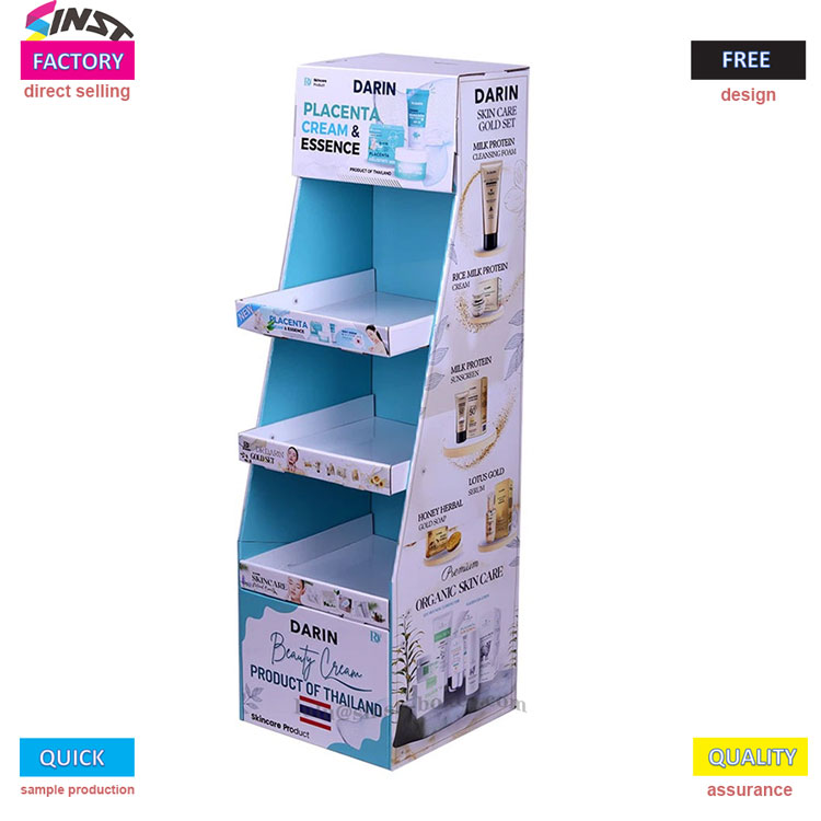 தோல் பராமரிப்பு அட்டை டிஸ்ப்ளே ரேக்