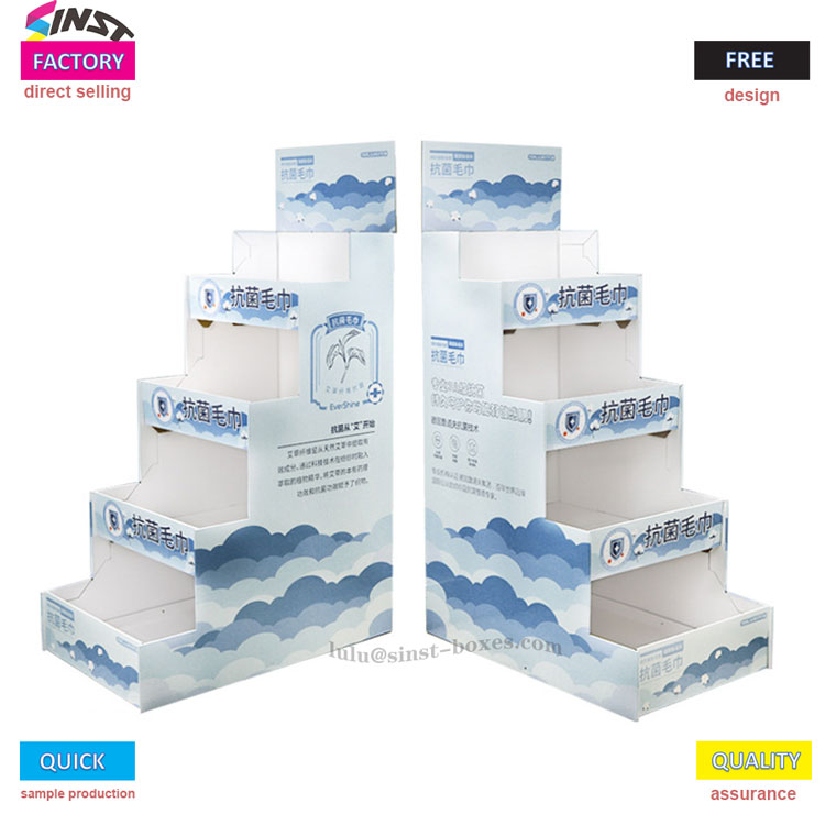 டவல் கார்ட்போர்டு டிஸ்ப்ளே ரேக்